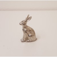 Pewter Hare Sitting